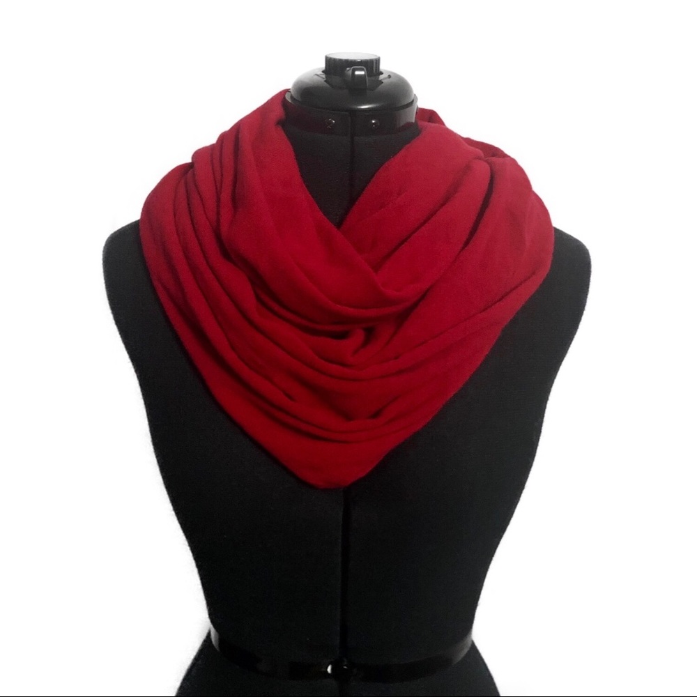 Red Infinity Scarf - Picture 4 of 6